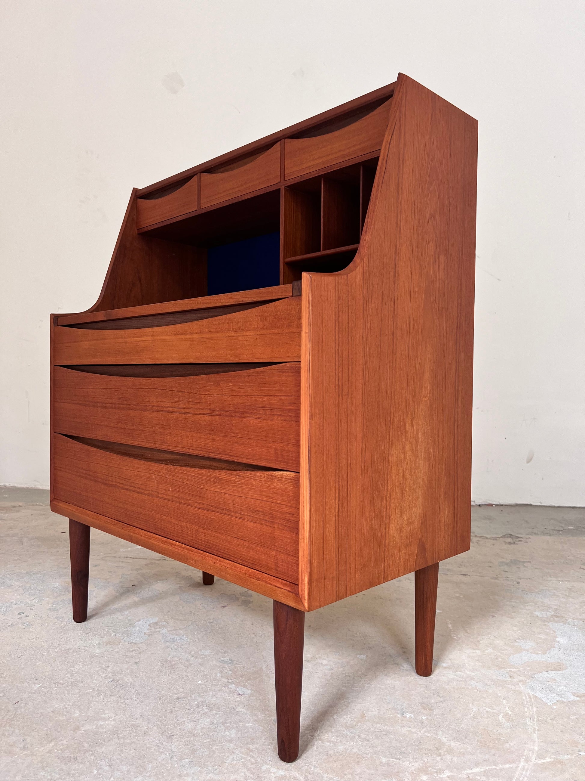 Sekretär Teak mit Schminktisch & Spiegel aus Dänemark