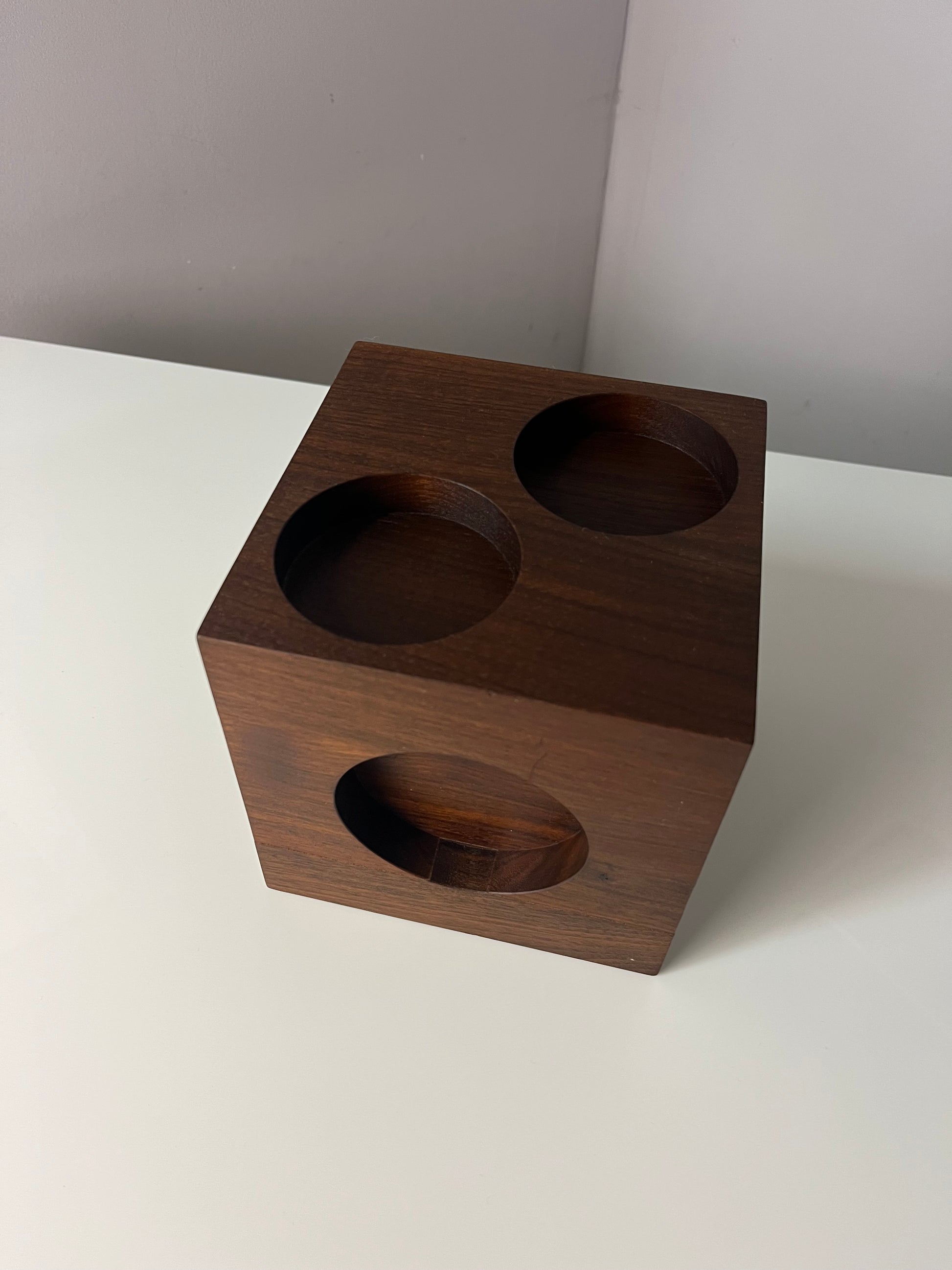 Großer Würfel Teak aus Dänemark