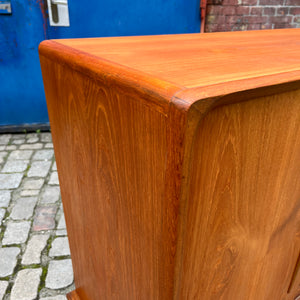 Highboard mit Vitrine Teak aus Dänemark