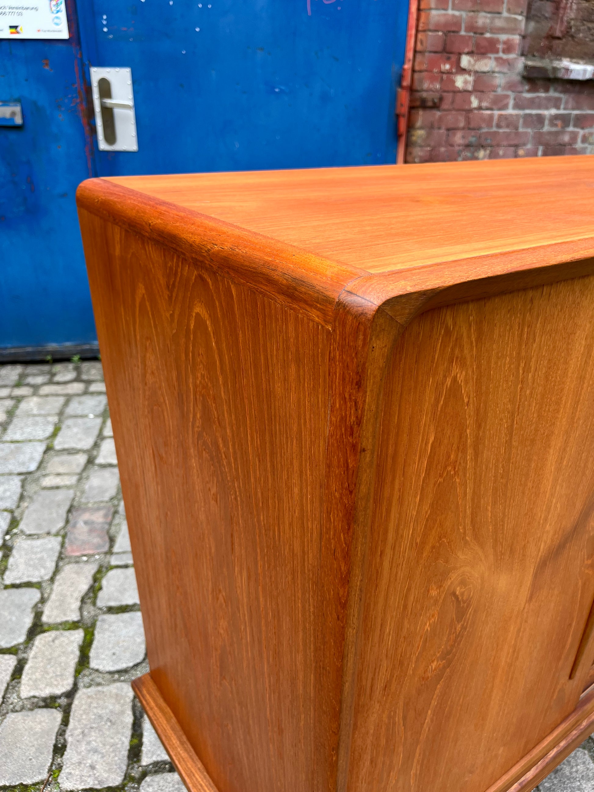 Highboard mit Vitrine Teak aus Dänemark