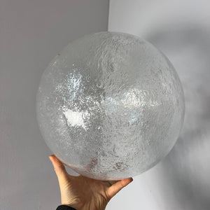 Hängelampe Größe L Einschlussglas Chrom von Doria