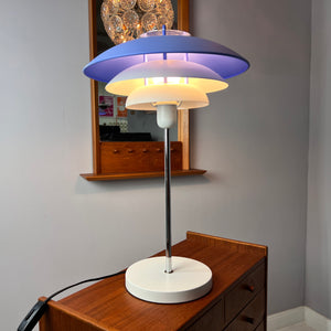 Lamellen-Tischlampe neu lackiert Dänemark