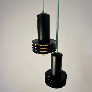 Set: 2x Lamellenlampe schwarz aus Dänemark