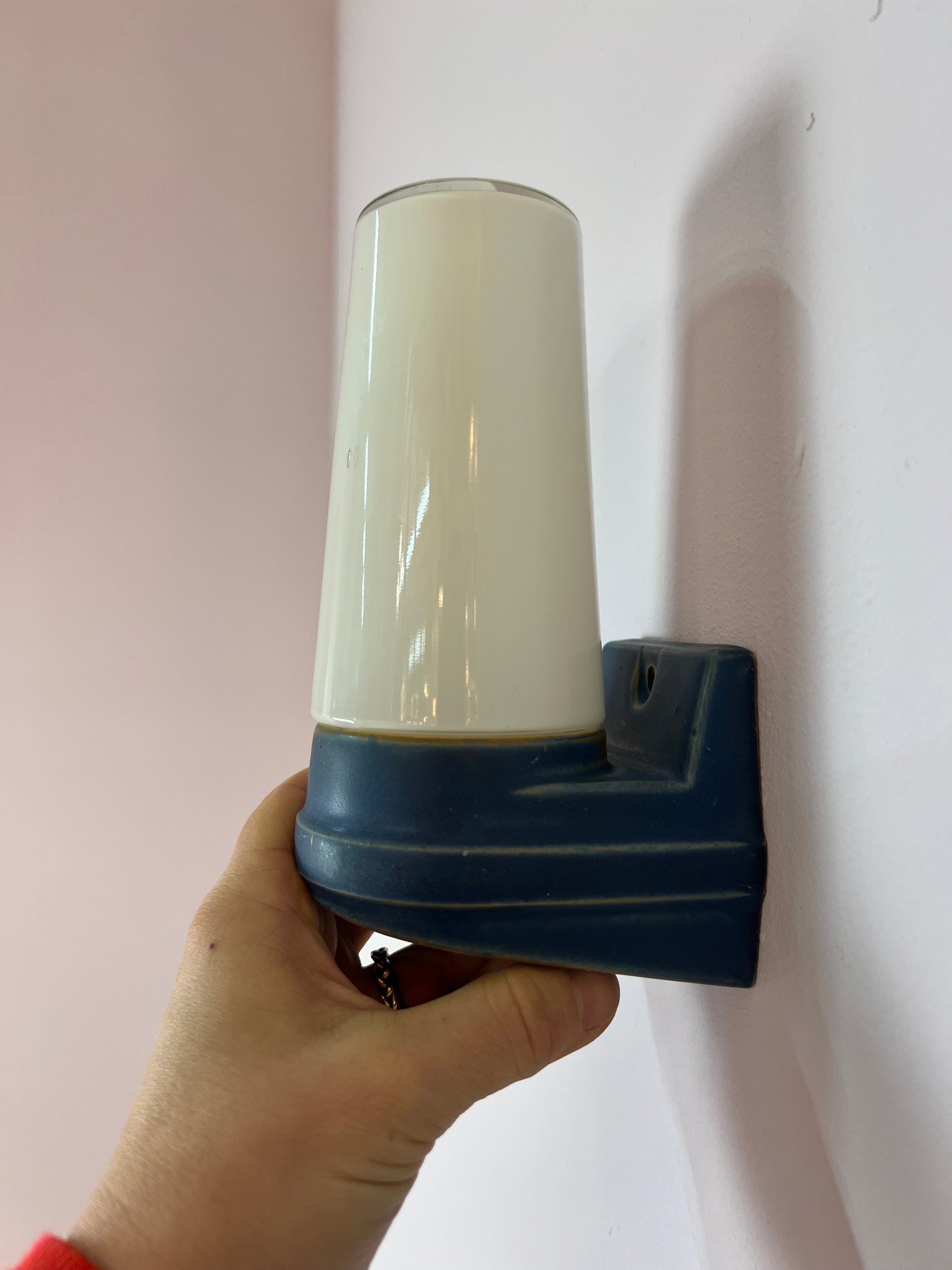 Wandlampe blau Sigvard Bernadotte für Ifö