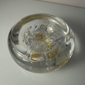 Schale Glas mit Einschlüssen aus Dänemark