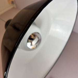 Hängelampe schwarz Emaille aus Dänemark