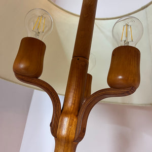 Stehlampe Teak Wildseide aus Dänemark