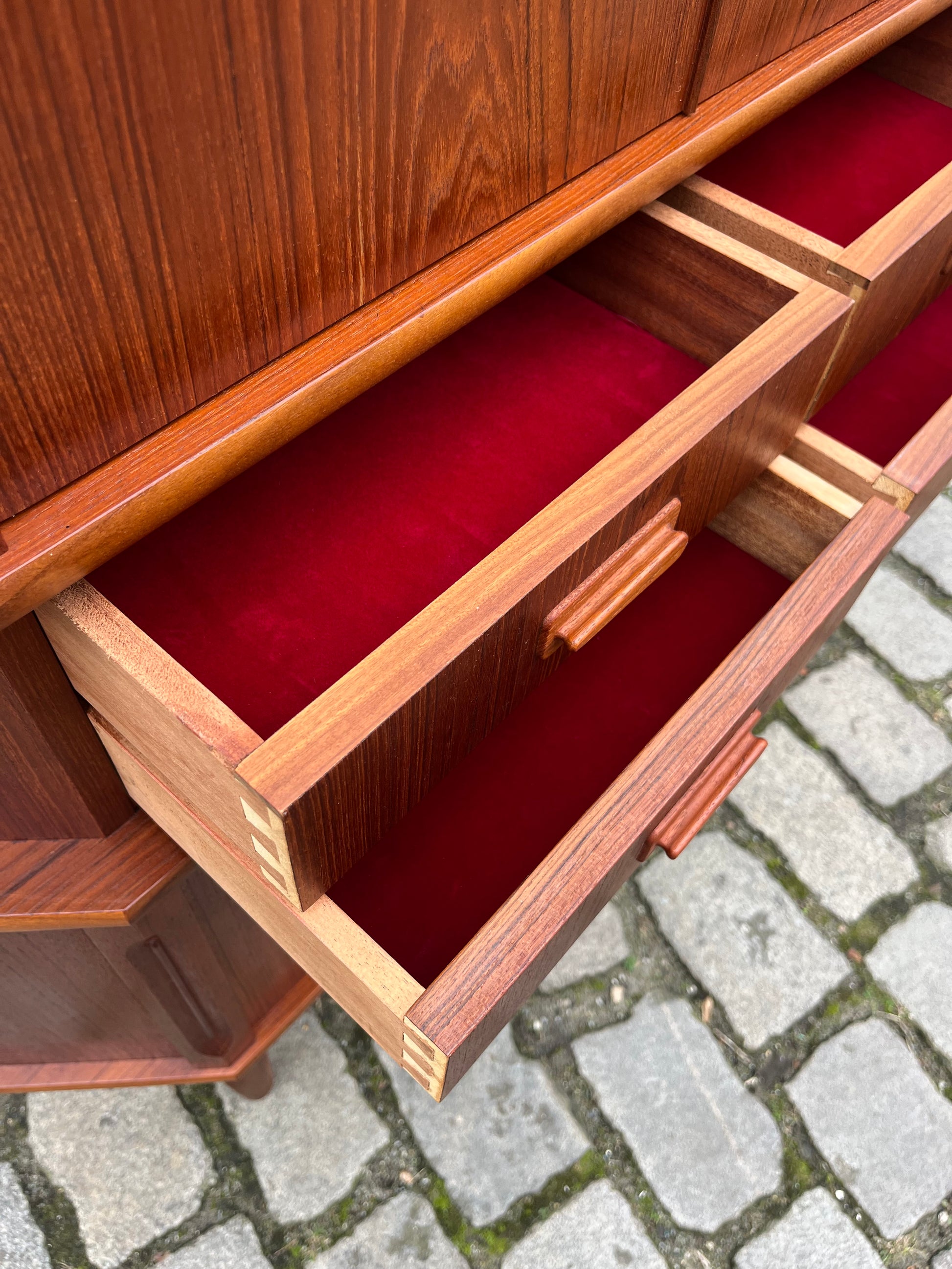 Eckschrank Teak von Aulum Møbelfabrik