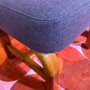 Hocker lila Teak von Preben Schou