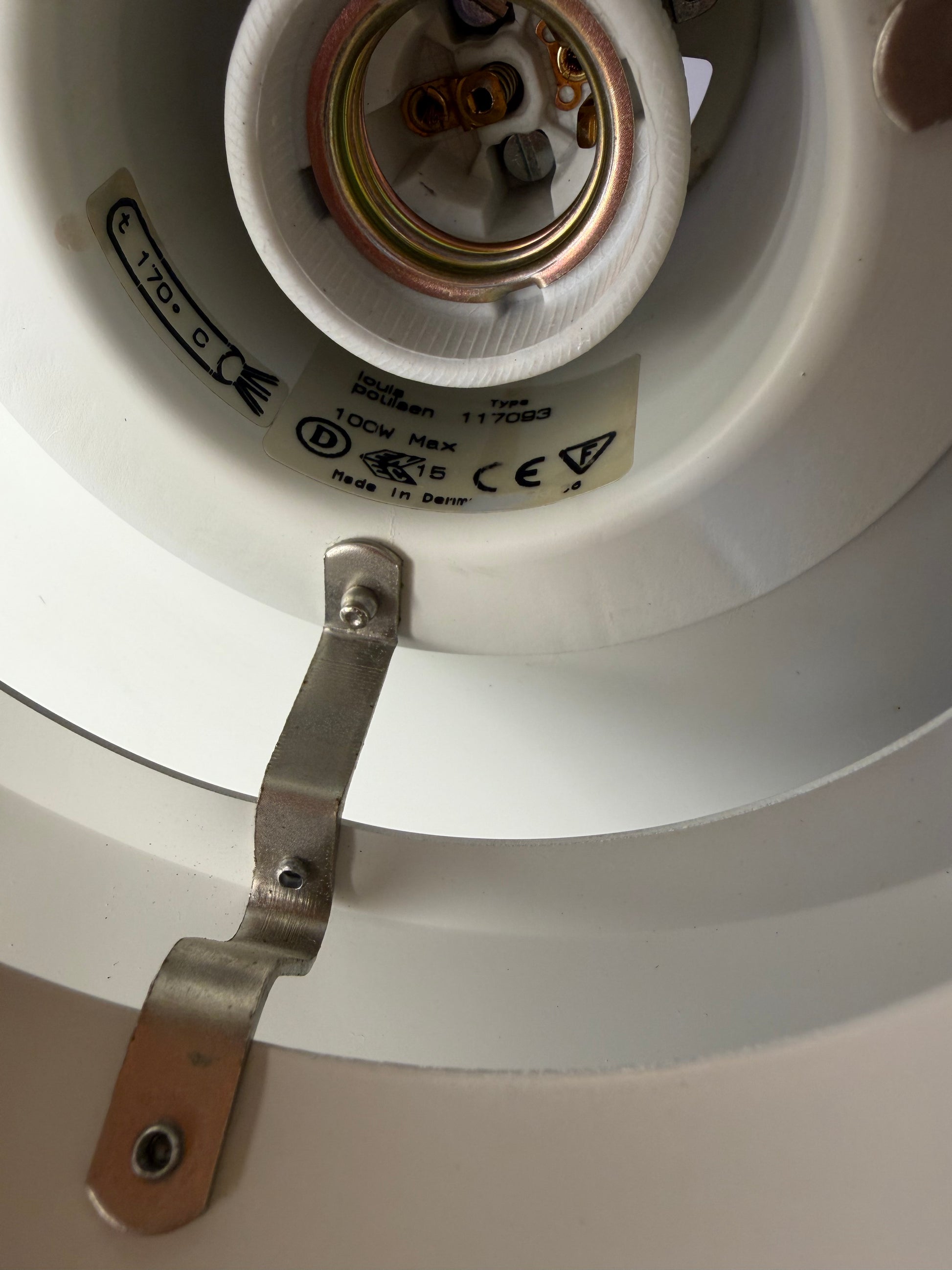 Lamellenlampe PH4/3 silber gebürstet von Poul Henningsen für Louis Poulsen