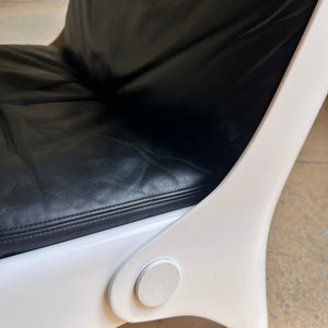 Sessel aus Fiberglas von Carl Straub 1970er Space Age