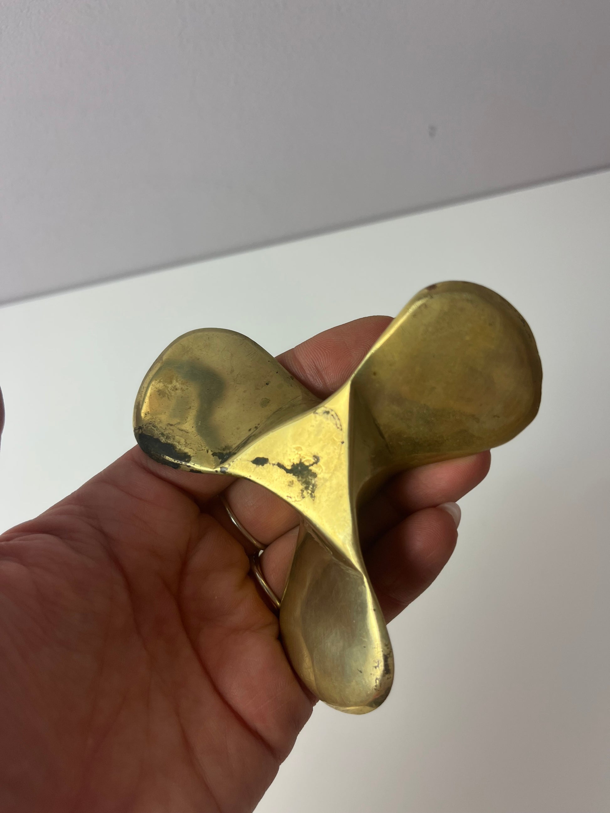 Kerzenständer Schiffsschraube Messing