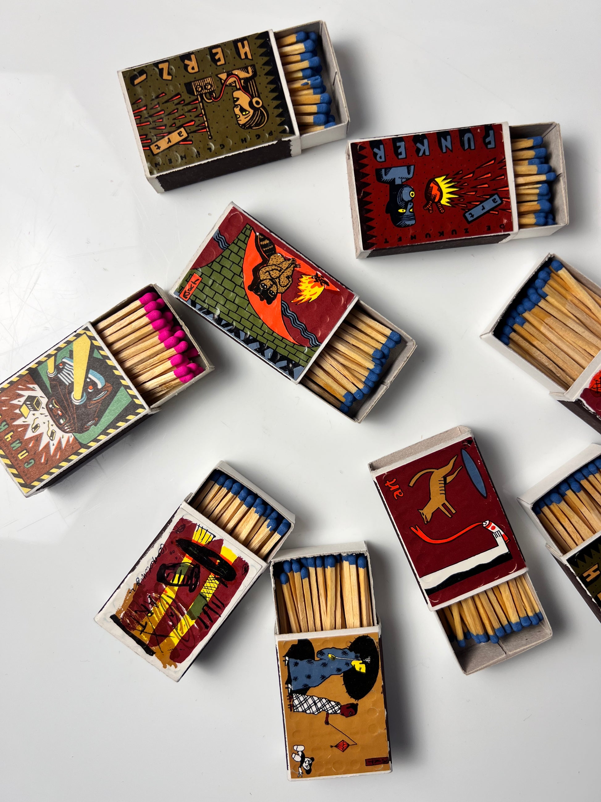 Set: Vintage Streichhölzer Art Collection