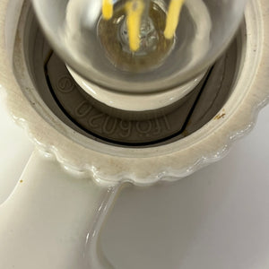 Wandlampe Modell 6020 weiß von Sigvard Bernadotte für Ifö