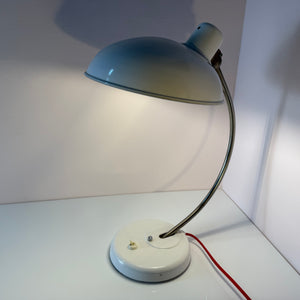 Schreibtischlampe weiß Metall von Helion - VEB Leuchtenbau Arnstadt