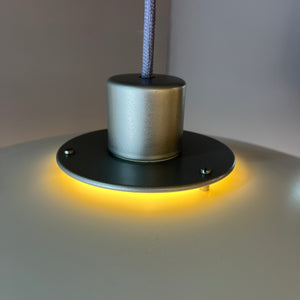 Lamellenlampe weiß silber von Design Light