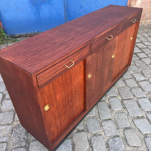 Schuhschrank Teak mit Messinggriffen aus Dänemark