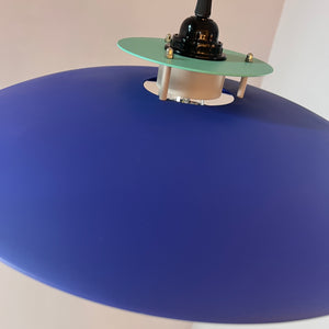 Lamellenlampe neu lackiert blau grün