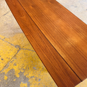 Ausziehbarer Couchtisch Teak mit Ablage