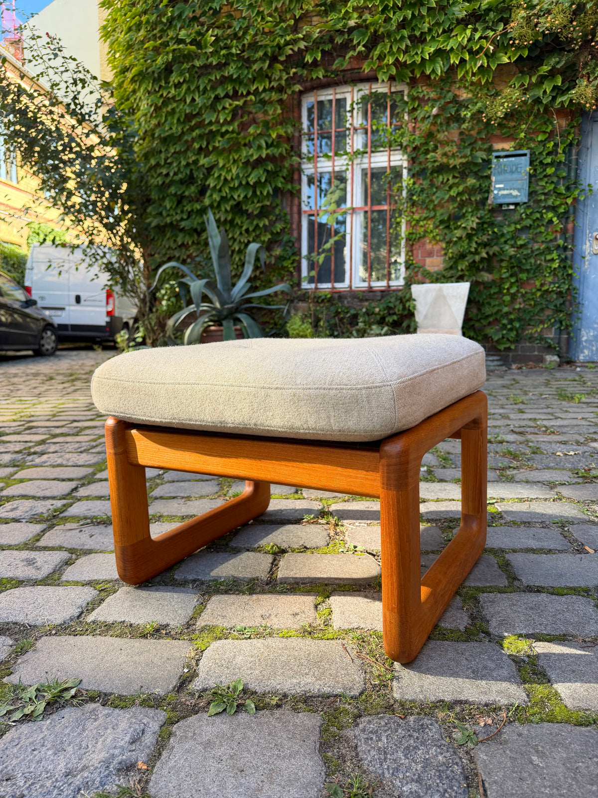 Ottoman Teak Wolle von Holstebro Møbelfabrik