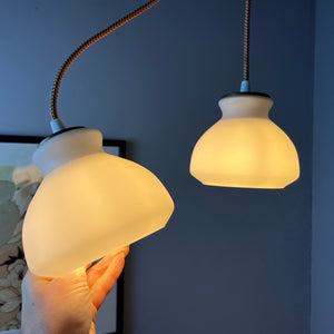Hängelampe weiß Glas von Holmegaard