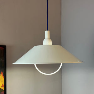 Industrielampe weiß Metall aus Dänemark
