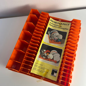 Aufklappbarer Geschirrabtropfer orange von Rhenanit