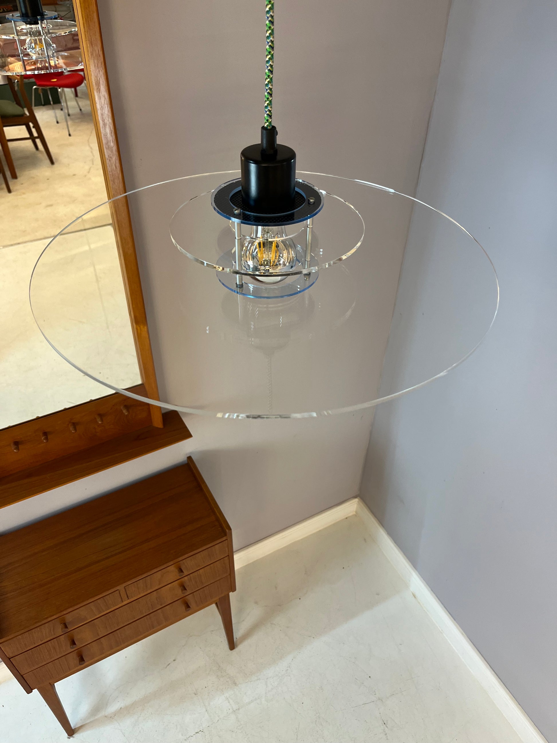 Hängelampe Space transparent Plexiglas von Design Light