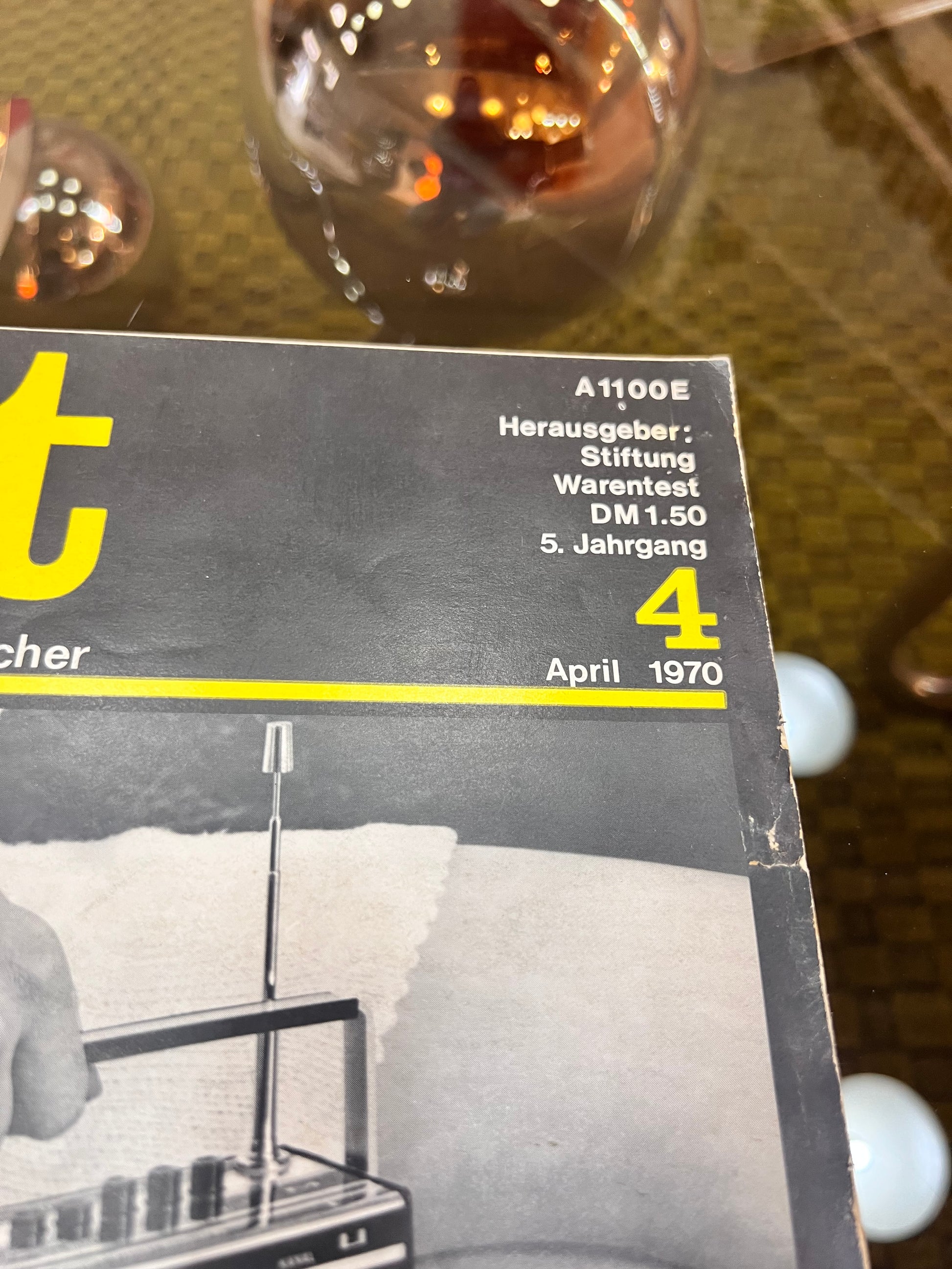 Stiftung Warentest Zeitschrift April 1970