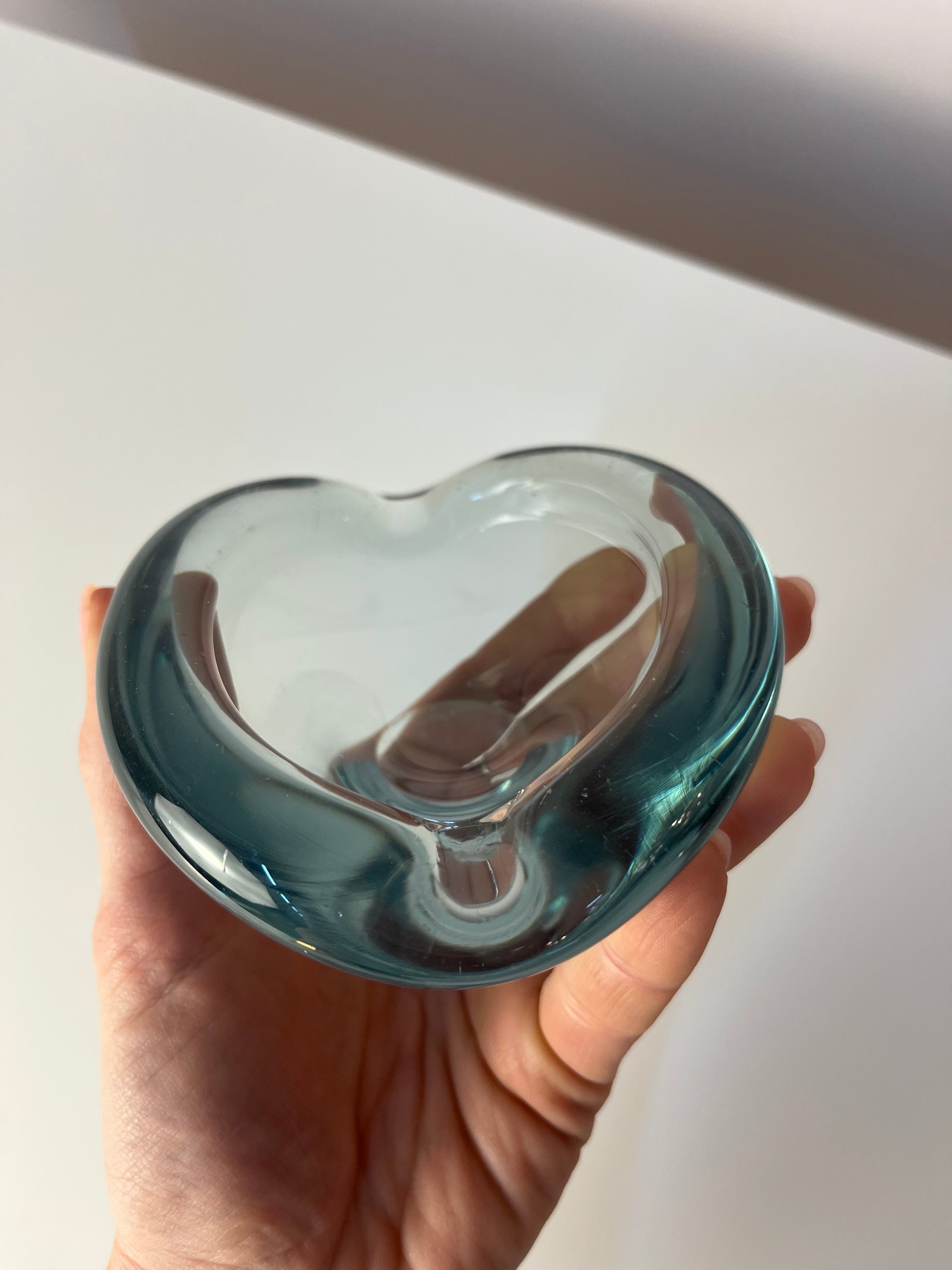 Aschenbecher hellblau Glas von Per Lütken von Holmegaard