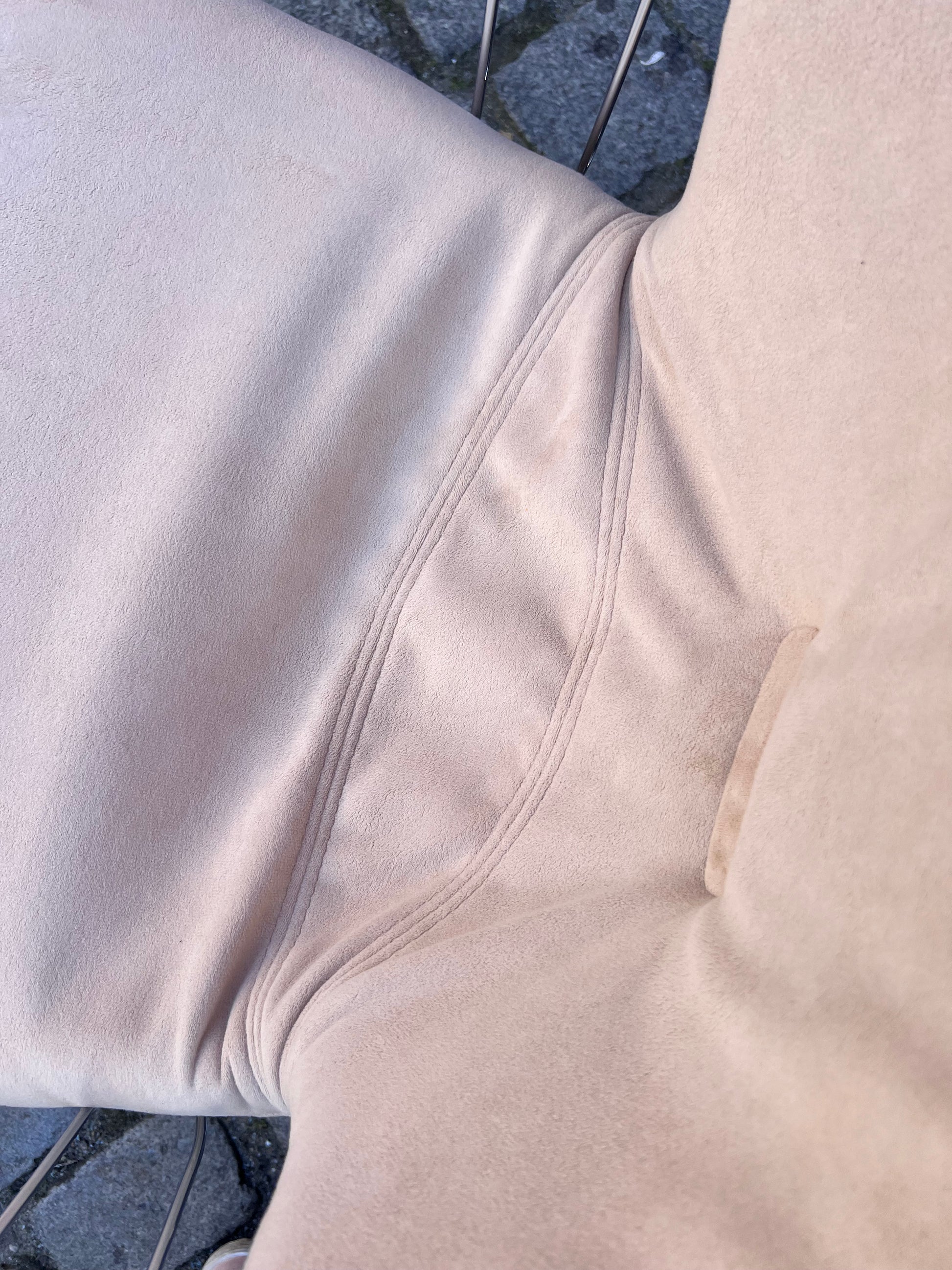 Set: 2x Freischwinger creme Chrom von Gastone Rinaldi - neu gepolstert