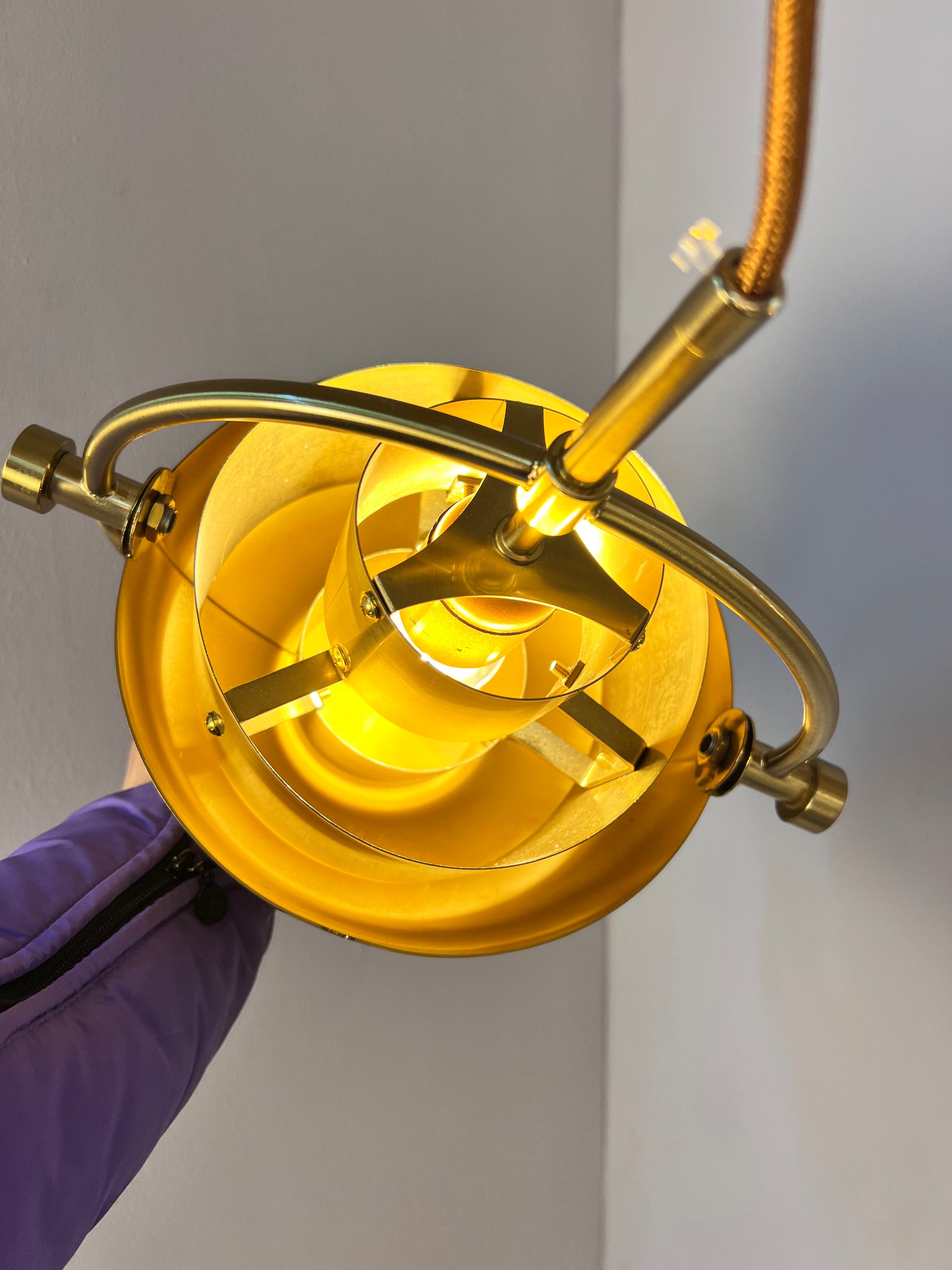 Hängelampe Multi-Lite Messing von Louis Weisdorf für GUBI
