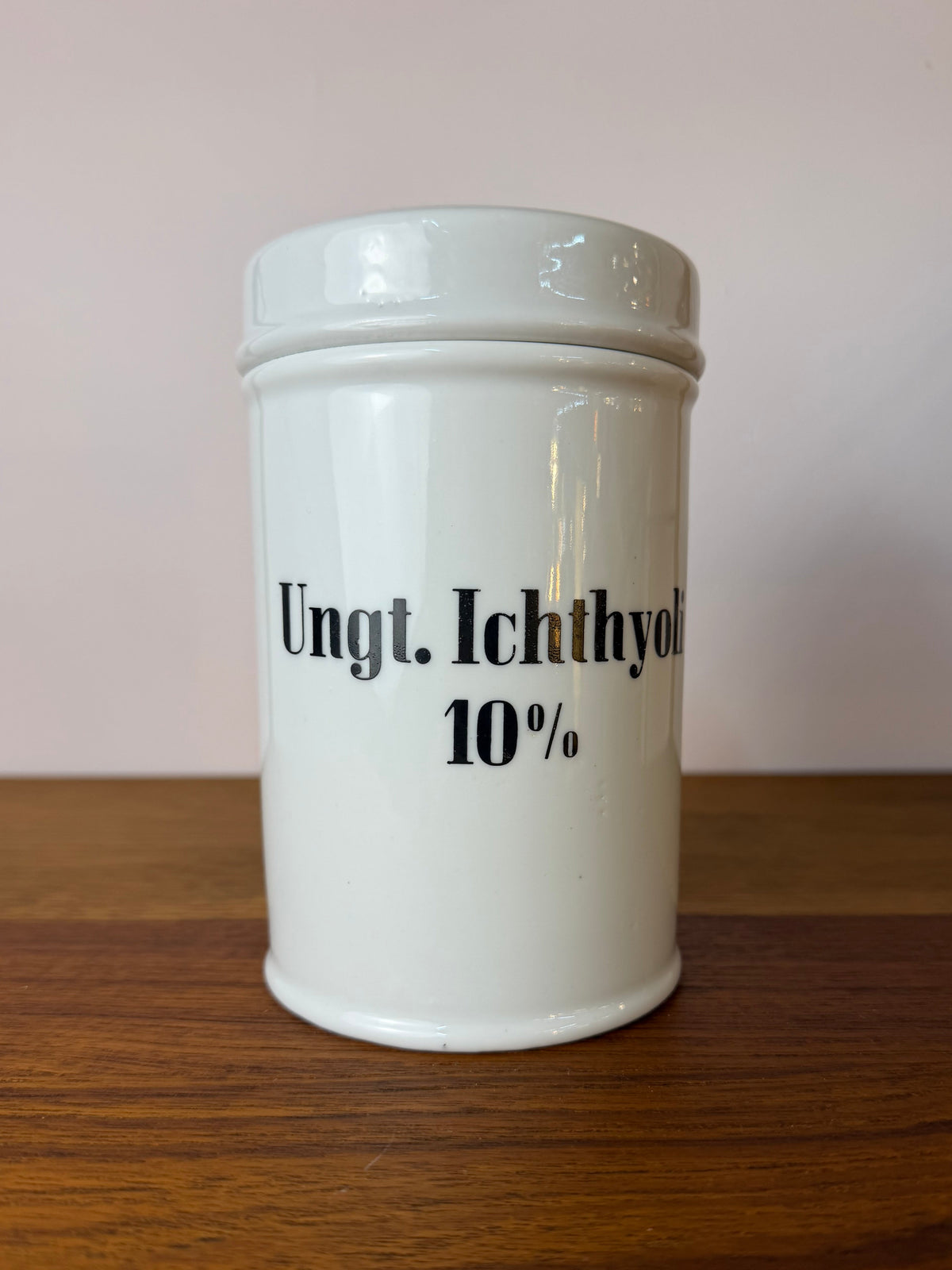Apothekerdose Ungt. Ichthyolo 10% weiß Porzellan - 500 ml