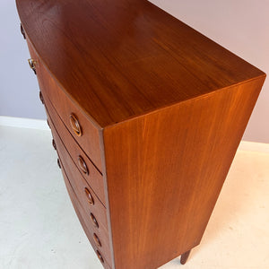 Kommode mit gerundeter Front Teak aus Dänemark
