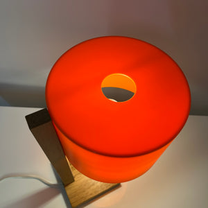 Schreibtischlampe orange Eiche von Luxus Vittsjö