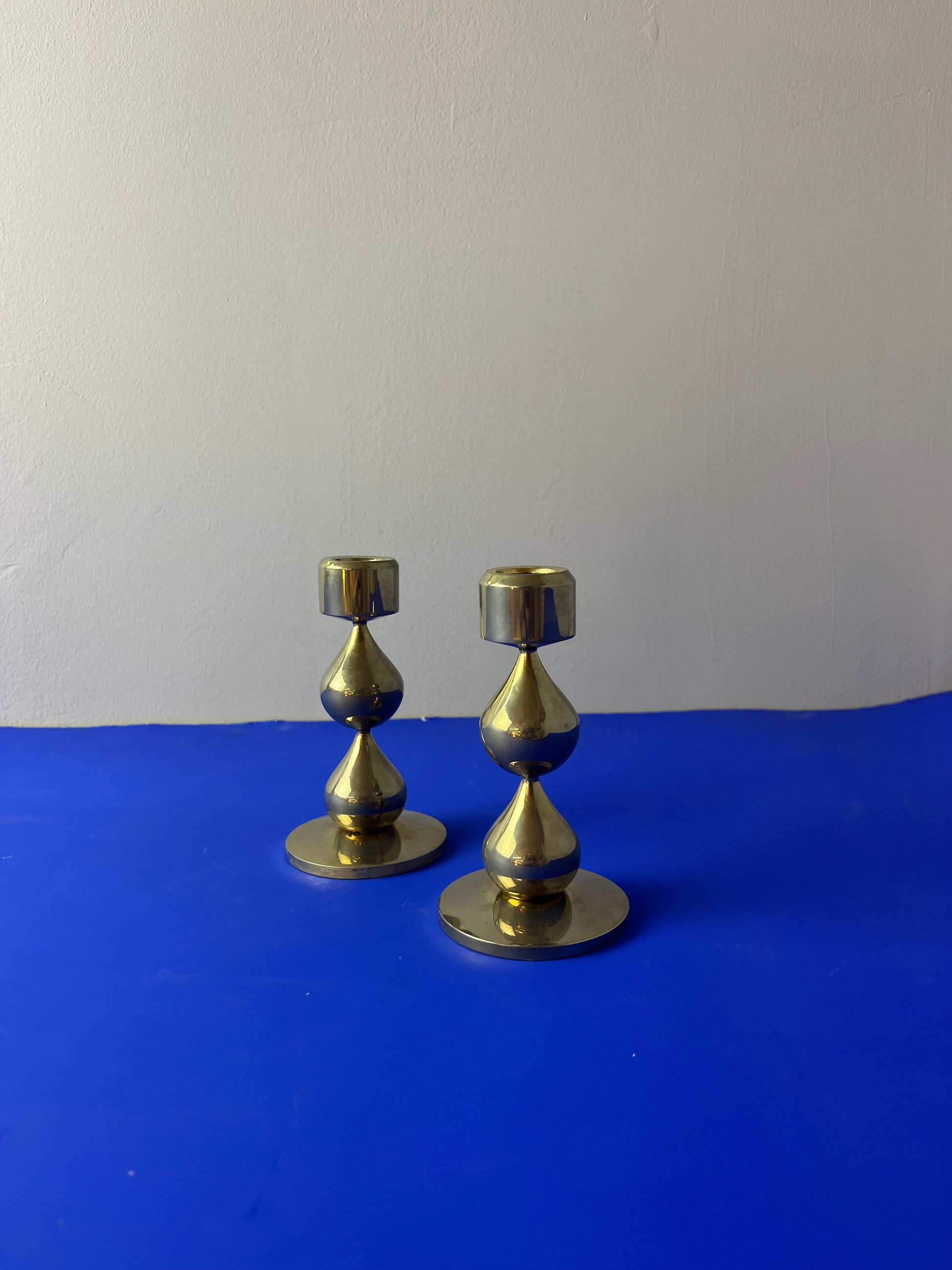 Kerzenständer vergoldet von Hugo Asmussen für Asmussen Design