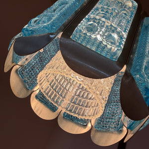 Hängelampe blau silber von Vitrika