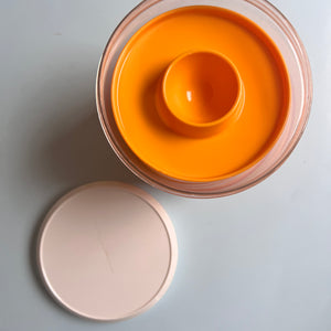 Set: 6x Eierbecher gelb 70er