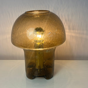 Pilzlampe braun Einschlussglas von Süssmuth Leuchten