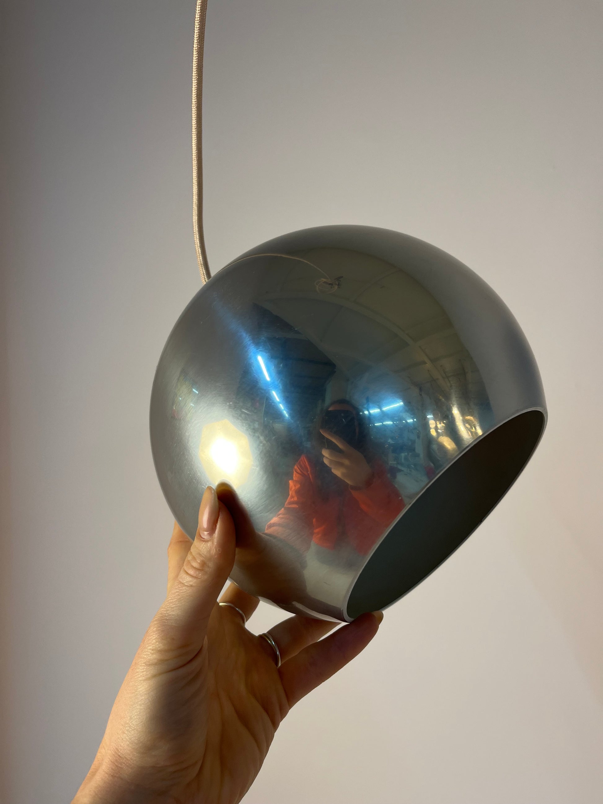 Kugellampe Topan Chrom von Verner Panton