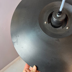 Lamellenlampe neu lackiert orange schwarz