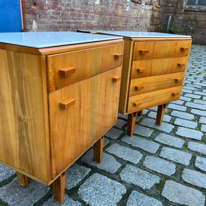 Set: 2 Nachttische von František Mezulánik für Nový Domov