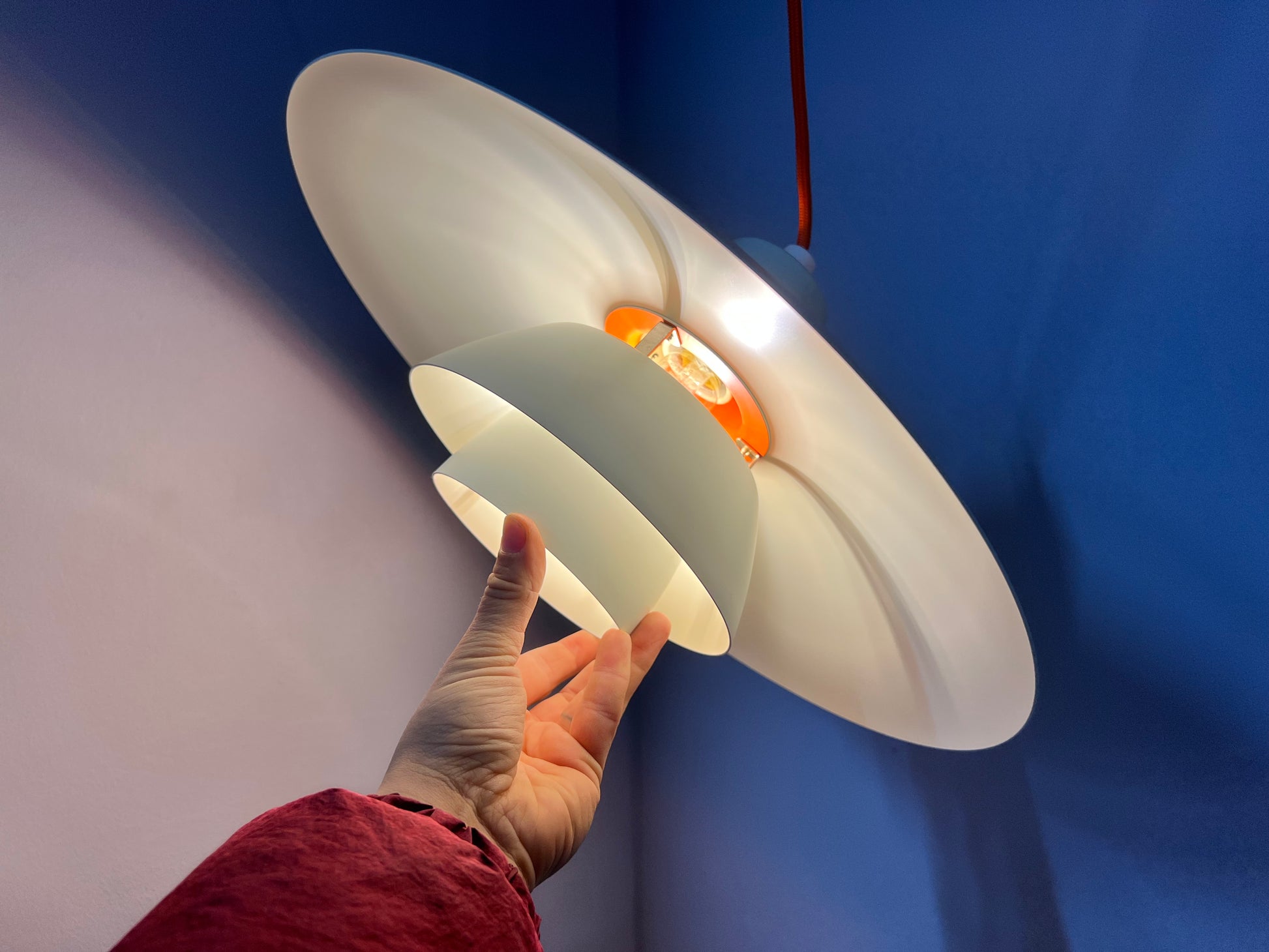 Lamellenlampe PH4 von Poul Henningsen für Louis Poulsen