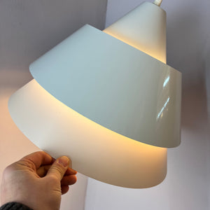 Lamellenlampe Zone weiß von Jo Hammerborg für Fog & Mørup
