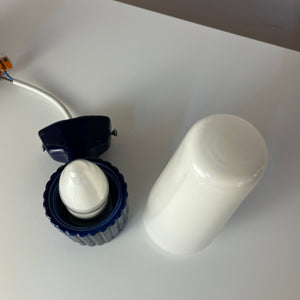 Set: 2x Wandlampe Modell 6020 blau von Sigvard Bernadotte für Ifö