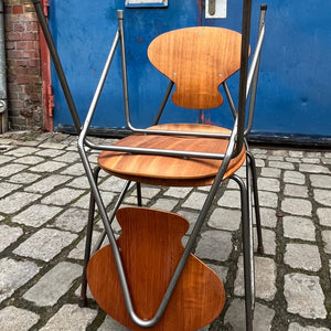 Set: 2x Stuhl Bugholz von Steen Eiler Rasmussen & Kai Lyngfeldt Larsen für Danbork