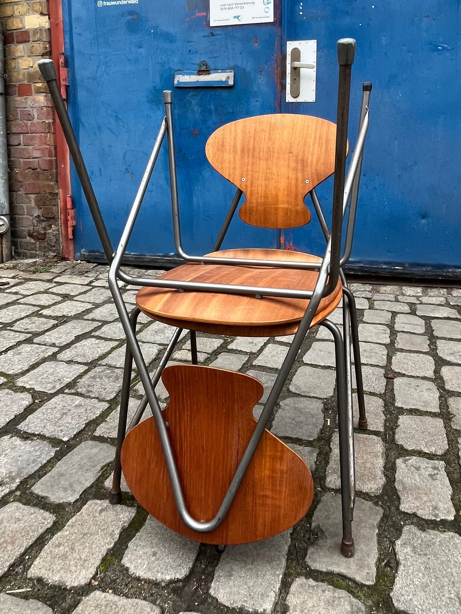 Set: 2x Stuhl Bugholz von Steen Eiler Rasmussen & Kai Lyngfeldt Larsen für Danbork