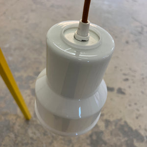 Hängelampe weiß Glas von Sidse Werner für Holmegaard