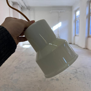 Hängelampe weiß Glas von Sidse Werner für Holmegaard
