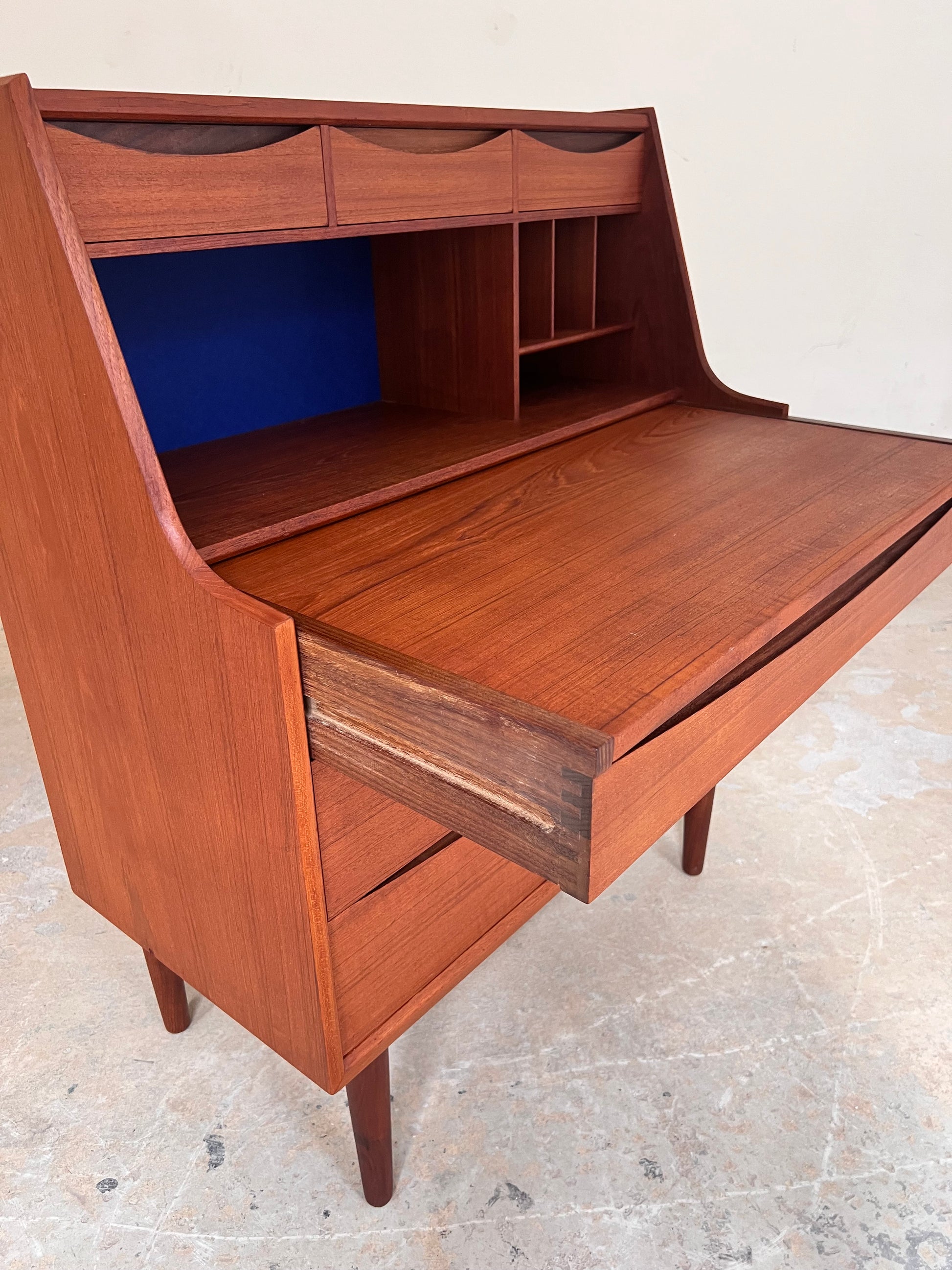 Sekretär Teak mit Schminktisch & Spiegel aus Dänemark
